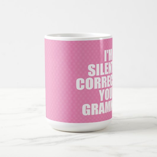 Ik corrigeer je grammatica. koffiemok (Center)