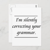 Ik corrigeer je grammatica..png briefkaart (Voorkant / Achterkant)