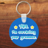 Ik corrigeer je grammatica sleutelhanger (Voorkant)