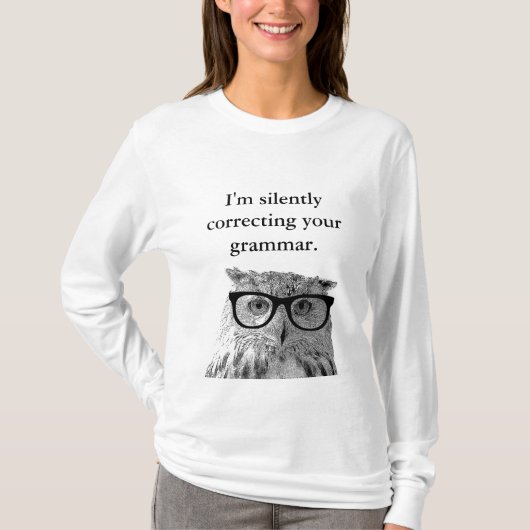 Ik corrigeer je grammaticale shirt. t-shirt (Voorkant)