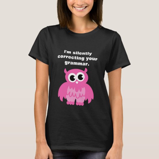 Ik corrigeer je grammaticale T-shirt. T-shirt (Voorkant)
