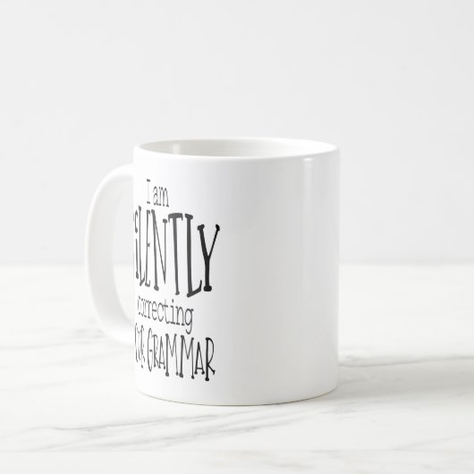 Ik corrigeer je Mok met koffie (Voorkant links)