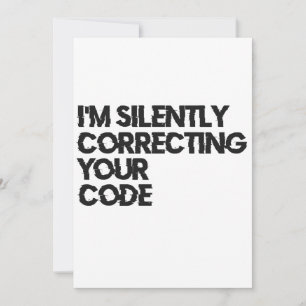 Ik Corrigeer Stilzwijgend Je Code Grappige Program Kaart
