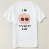 Ik ♥️ Country Life T-Shirt (Design achterkant)