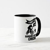 Ik crash niet Ik doe willekeurige zwaartekracht co Mok (Voorkant rechts)