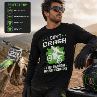 Ik Crash Niet Ik Doe Willekeurige Zwaartekracht Co Tri-Blend Shirt