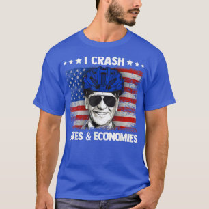 Ik crasht fietsen en bezuinigingen op een grappig t-shirt
