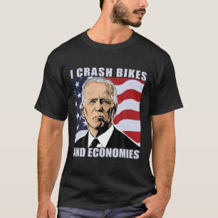 Ik crasht fietsen en economieën t-shirt