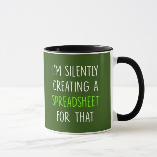 Ik Creëer daar in stilte een spreadsheet voor - fu Mok (Rechts)