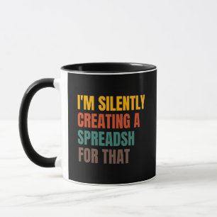 Ik Creëer daar stilletjes een spreadsheet voor Mok