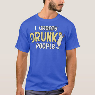 Ik creëer drink mensen t-shirt