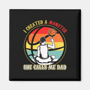 Ik Creëer een monster dat ze me papa basketbal vet Magneet