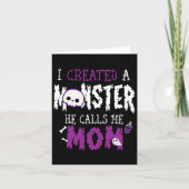 Ik Creëer een Monster Halloween Costume T-shirt vo Kaart (Voorkant)