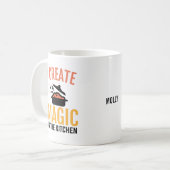 Ik Creëer Magisch in de naam van het keukencitaat  Koffiemok (Voorkant links)