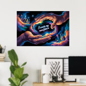 Ik Creëer mijn eigen toekomst Poster (Thuiskantoor)
