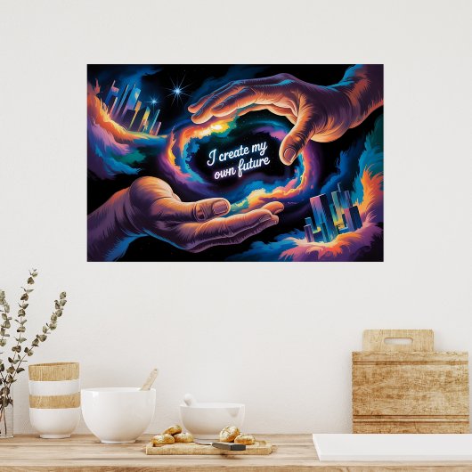 Ik Creëer mijn eigen toekomst Poster (Keuken)