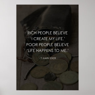 Ik Creëer mijn leven vs. het leven gebeurt bij mij Poster