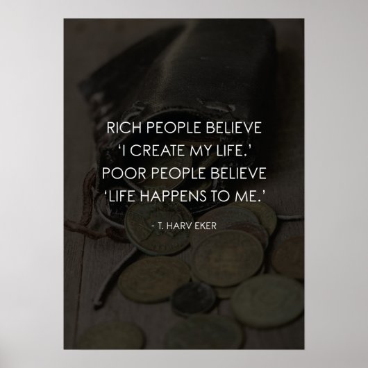 Ik Creëer mijn leven vs. het leven gebeurt bij mij Poster (Voorkant)