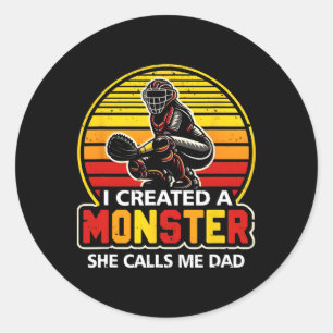 Ik Creëerde Een Monster Ze Noemt Me Vader Vangst Z Ronde Sticker