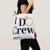 IK CREW Klassieke Persoonlijke Naam Bridesmaid Tote Bag (Dichtbij)