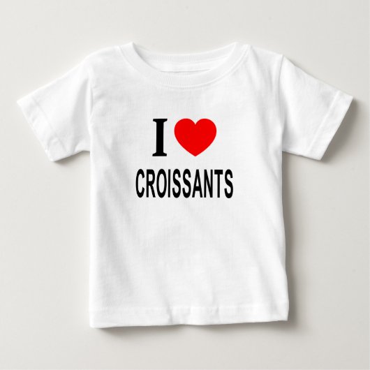 Ik ❤️ CROISSAN Ik hou van CROISSANTS Ik hart CROIS (Voorkant)