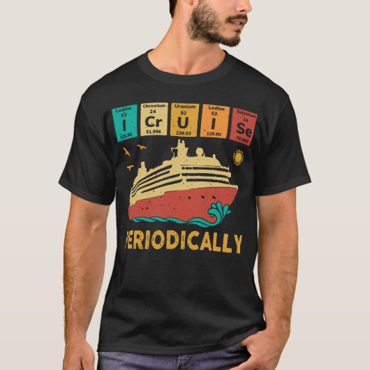 Ik cruise periodiek Funny Science Cruise Periodi T-shirt (Voorkant)