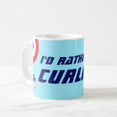 Ik Curl Liever Fun Ijs Sport Koffiemok (Voorkant links)