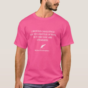 Ik daag je uit voor een gevecht van verstand dat j t-shirt