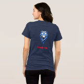 Ik daag je Wolf Grafische T-shirt (Achterkant volledig)
