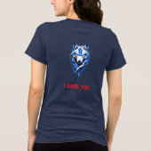 Ik daag je Wolf Grafische T-shirt (Achterkant)