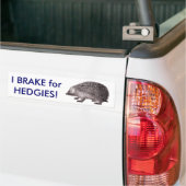 Ik daag voor HEDGIES! Sparen Egel Bumpersticker (Op Truck)