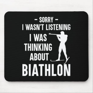 Ik dacht aan biathlon - skiën schieten Bi Muismat