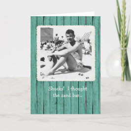 Ik dacht aan de zand balie-kaart van de zand-balie bedankkaart