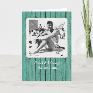 Ik dacht aan de zand balie-kaart van de zand-balie bedankkaart