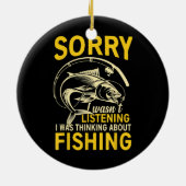 Ik dacht aan Gevist grappig Gevist. Keramisch Ornament (Achterkant)