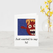 Ik dacht aan jou, ik wilde gewoon hallo zeggen kaart (Gele Bloem)