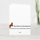 Ik dacht aan jou vandaag Wenskaart Kaart (Achterkant)