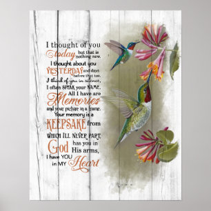 Ik dacht aan jullie herdenkingskogels poster