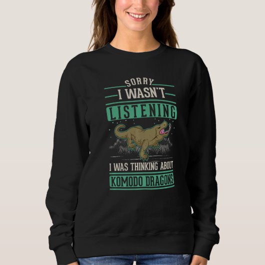 Ik dacht aan Komodo Dragons Monitor Lizard Trui (Voorkant)