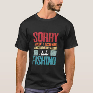 Ik dacht aan vissen - Grappige viscadeaus T-shirt