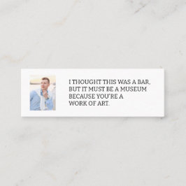 Ik dacht dat dit een bar foto dating visitekaartje