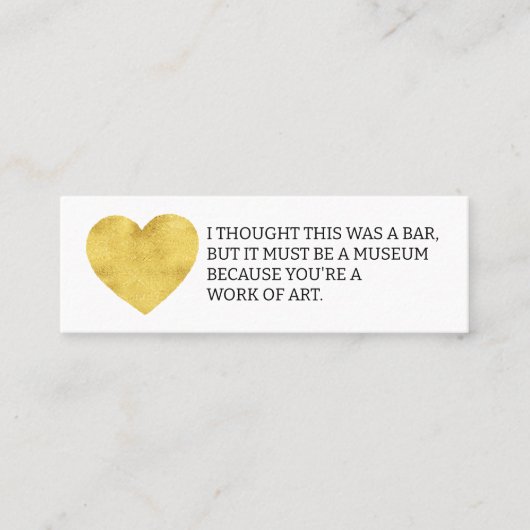 Ik dacht dat dit een leuk datingvisitekaartje was mini visitekaartje (Voorkant)