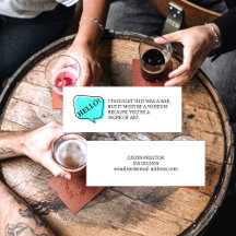 Ik dacht dat dit een leuk datingvisitekaartje was