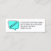 Ik dacht dat dit een leuk datingvisitekaartje was mini visitekaartje (Voorkant)