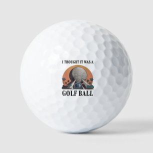 Ik dacht dat het een golfbal was, grappige golflie golfballen