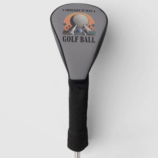 Ik dacht dat het een golfbal was, grappige golflie golfheadcover (Voorkant)