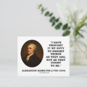 Ik dacht dat het mijn plicht was om dingen te vert briefkaart (Staand voorkant)