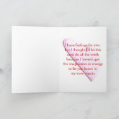 Ik dacht dat ik deze kaart al het werk zou laten d (Binnen)