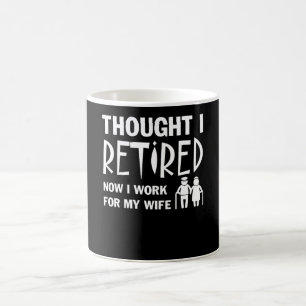 Ik dacht dat ik een pensioneringsman was... die vr koffiemok