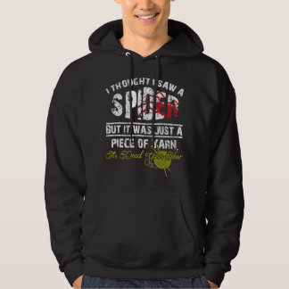 Ik dacht dat ik een spin zag maar het was garen gr hoodie